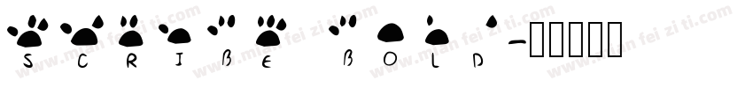 Scribe Bold字体转换